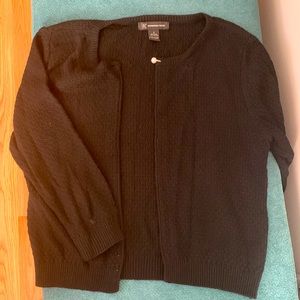 Cardigan 80% silk 20% cotton.  Black. Small. Excellent condition